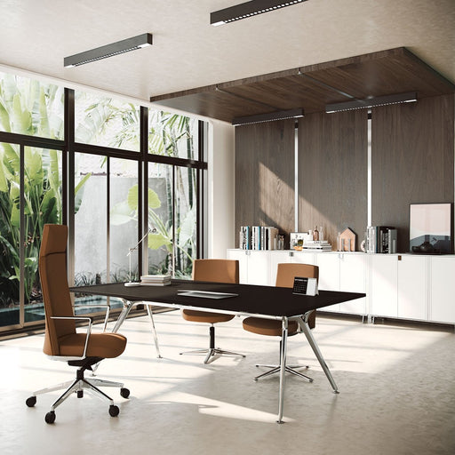 Arkitek Rectangular Office Desks - Polished Frame Office Desks Actiu 