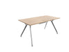 Arkitek Rectangular Office Desks - Polished Frame Office Desks Actiu Chestnut Cable Tray 1600mm x 800mm