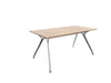Arkitek Rectangular Office Desks - Polished Frame Office Desks Actiu Chestnut None 1600mm x 800mm