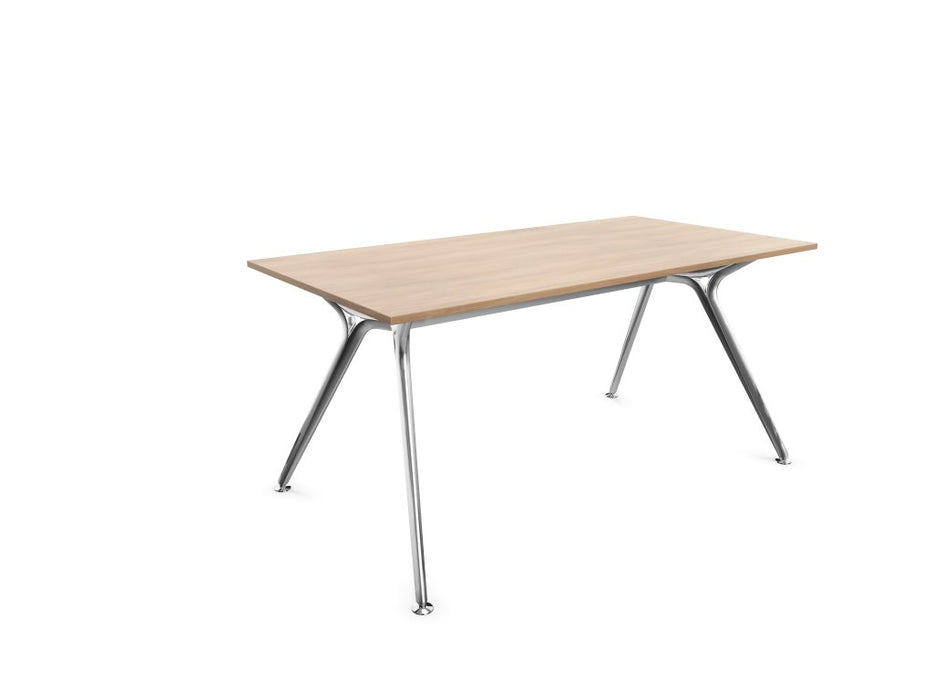 Arkitek Rectangular Office Desks - Polished Frame Office Desks Actiu Chestnut None 1600mm x 800mm