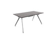 Arkitek Rectangular Office Desks - Polished Frame Office Desks Actiu Dark Oak Cable Tray 1600mm x 800mm
