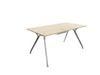 Arkitek Rectangular Office Desks - Polished Frame Office Desks Actiu Light Oak Cable Tray 1600mm x 800mm