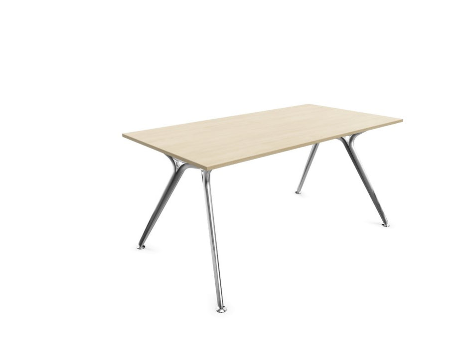 Arkitek Rectangular Office Desks - Polished Frame Office Desks Actiu Light Oak None 1600mm x 800mm