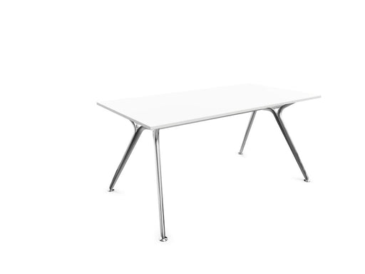 Arkitek Rectangular Office Desks - Polished Frame Office Desks Actiu White None 1600mm x 800mm