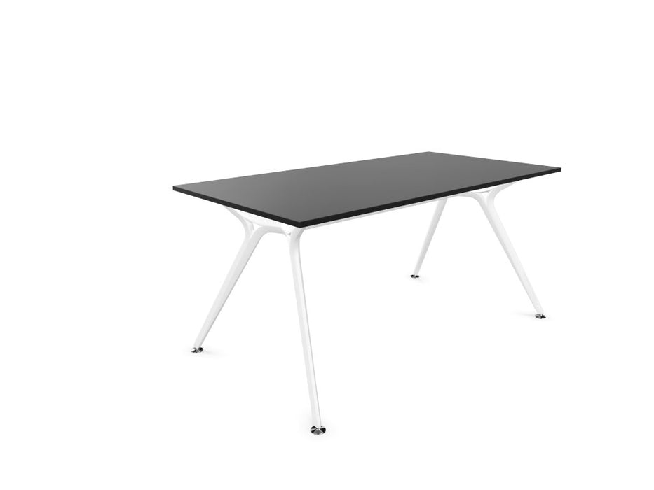 Arkitek Rectangular Office Desks - White Frame office desks Actiu Black None 1600mm x 800mm