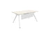 Arkitek Rectangular Office Desks - White Frame office desks Actiu Lime Oak Modesty Panel + Cable Tray 1600mm x 800mm