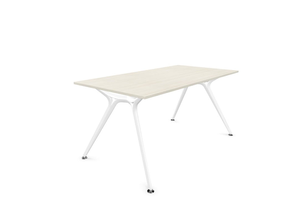 Arkitek Rectangular Office Desks - White Frame office desks Actiu Lime Oak None 1600mm x 800mm