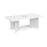 Arrow head leg rectangular boardroom table with central cutout Tables Dams 