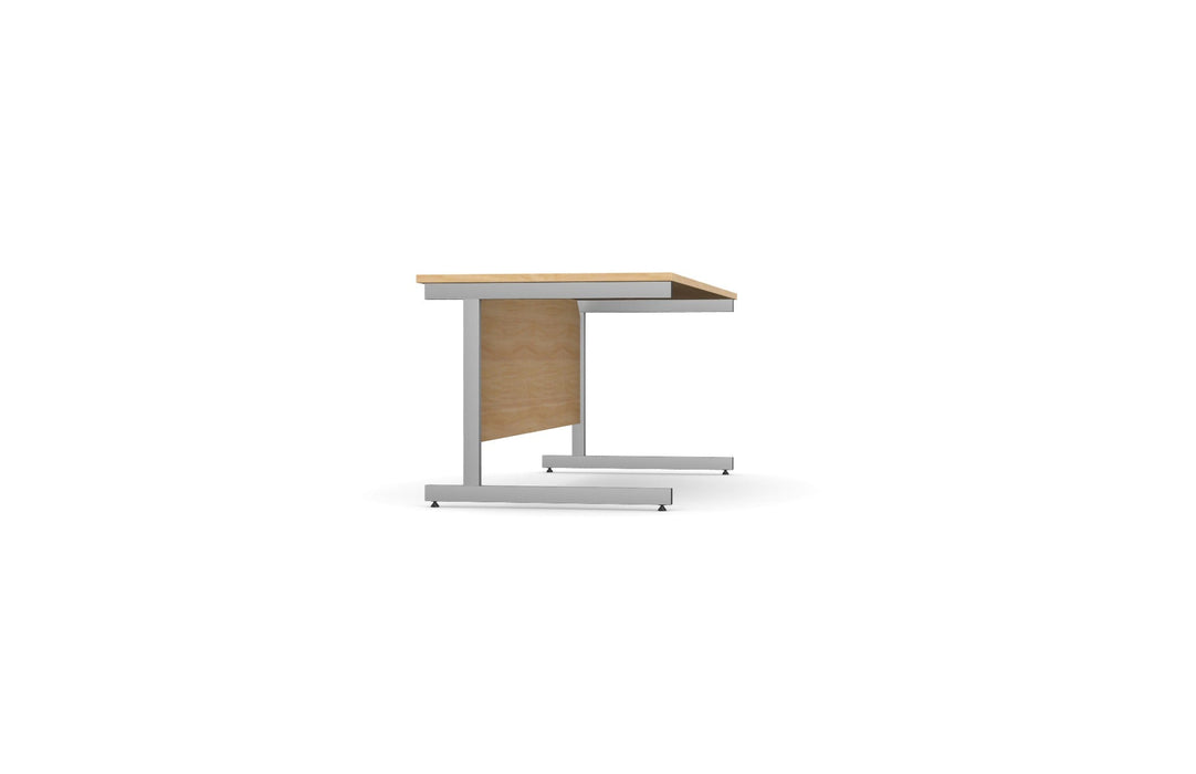 Ashford Cantilever Rectangular Beech Office Desk - 800mm Deep Office Desk Edit Office 