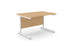Ashford Cantilever Rectangular Beech Office Desk - 800mm Deep Office Desk Edit Office 
