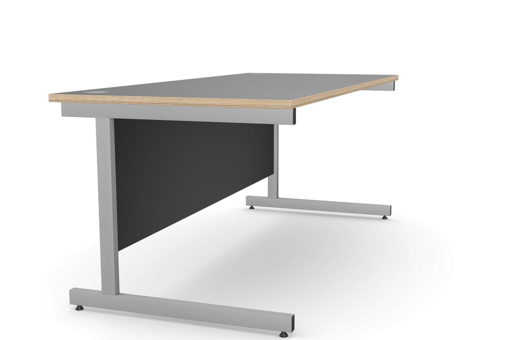Ashford Cantilever Rectangular Graphite Office Desk - 800mm Deep Office Desk Edit Office 