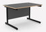 Ashford Cantilever Rectangular Graphite Office Desk - 800mm Deep Office Desk Edit Office Graphite Black 1200mm x 800mm