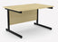 Ashford Cantilever Rectangular Maple Office Desk - 800mm Deep Office Desk Edit Office Maple Black 1200mm x 800mm