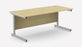 Ashford Cantilever Rectangular Maple Office Desk - 800mm Deep Office Desk Edit Office Maple Silver 1800mm x 800mm