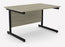 Ashford Cantilever Rectangular Oak Office Desk - 800mm Deep Office Desk Edit Office Oak Black 1200mm x 800mm