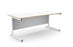 Ashford Cantilever Rectangular White Office Desk - 800mm Deep Office Desk Edit Office White Ply Edge White 1800mm x 800mm