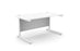 Ashford Cantilever Rectangular White Office Desk - 800mm Deep Office Desk Edit Office White White 1400mm x 800mm