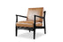 AT EASE Leather Reception Chair SOFT SEATING & RECEP Workstories Light Brown Black 