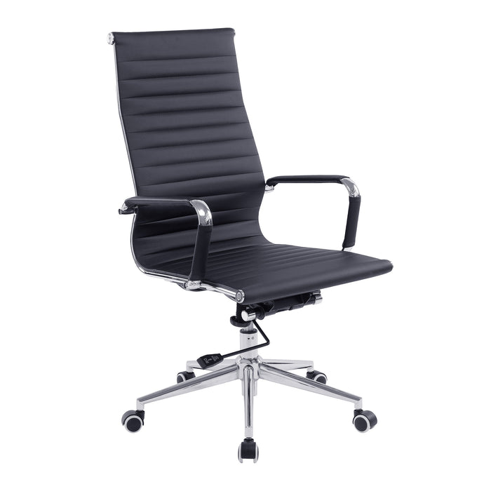 Aura High Back Desk Chair EXECUTIVE CHAIRS Nautilus Designs Black 