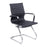 Aura Medium Back Visitors Chair EXECUTIVE CHAIRS Nautilus Designs Black 