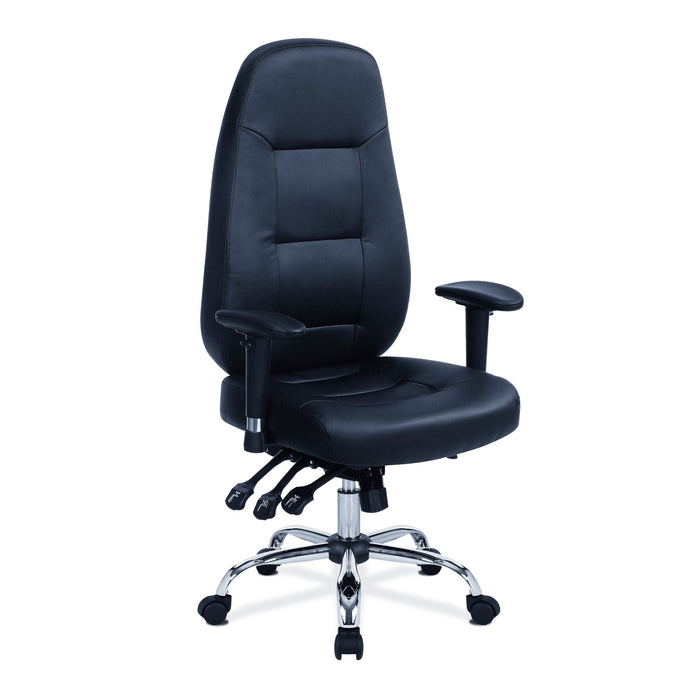 Babylon Executive Office Chair EXECUTIVE CHAIRS Nautilus Designs Black Leather 