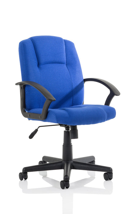 Bella Managers Chair Executive Dynamic Office Solutions Blue Fabric 