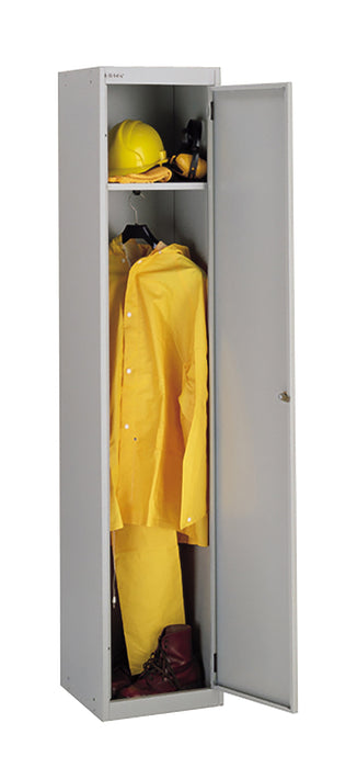 Bisley 1 Door 305w Wardrobe Locker - Goose Grey Storage TC Group 
