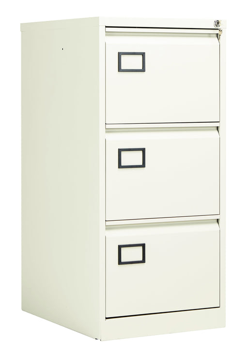 Bisley 3 Drawer Filing Cabinet Contract Steel Storage TC Group Chalk 