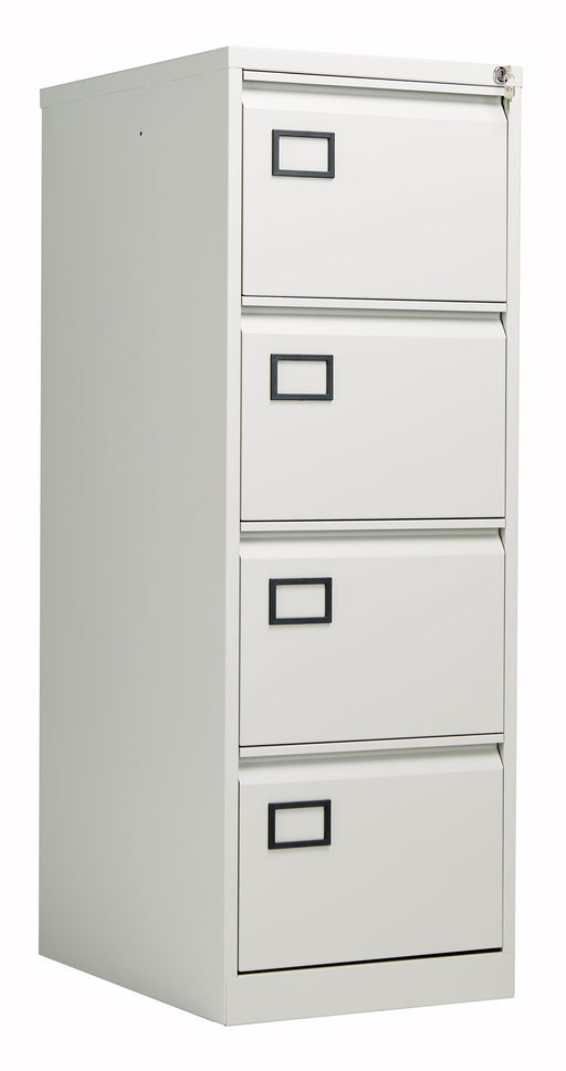 Bisley 4 Drawer Filing Cabinet Contract Steel Storage TC Group Goose Grey 