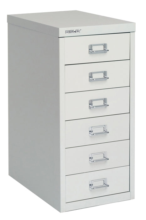 Bisley 6 Drawer Home 29 Series Steel Multidrawer Filing Cabinet - Goose Grey Storage TC Group 