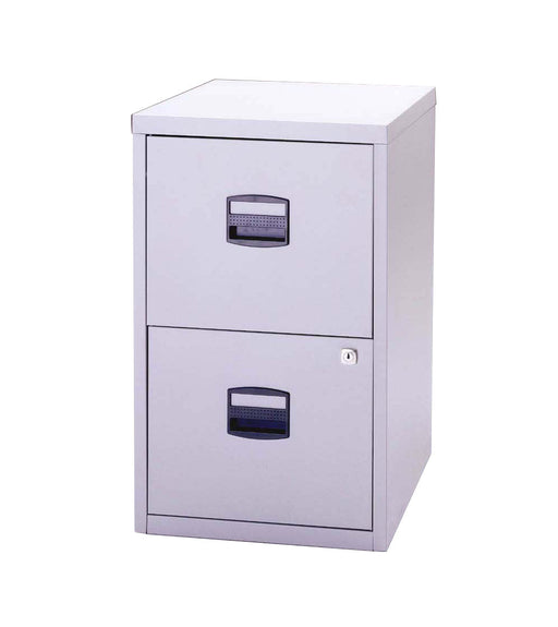 Bisley A4 Personal And Home Filing Cabinet 2 Drawer Storage TC Group Grey Goose 