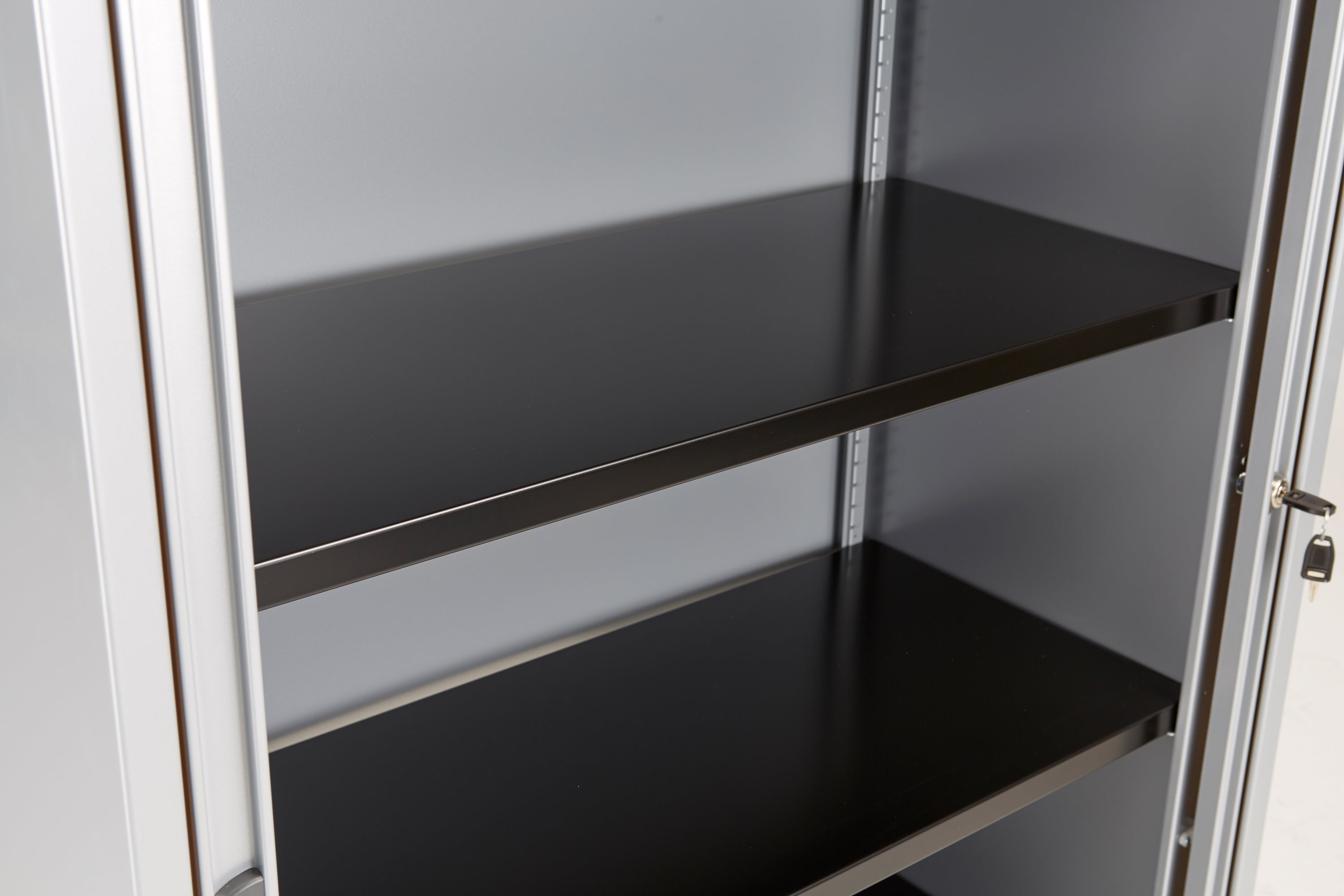 Bisley Essentials Basic Shelf With Under Shelf A4 Filing - Black