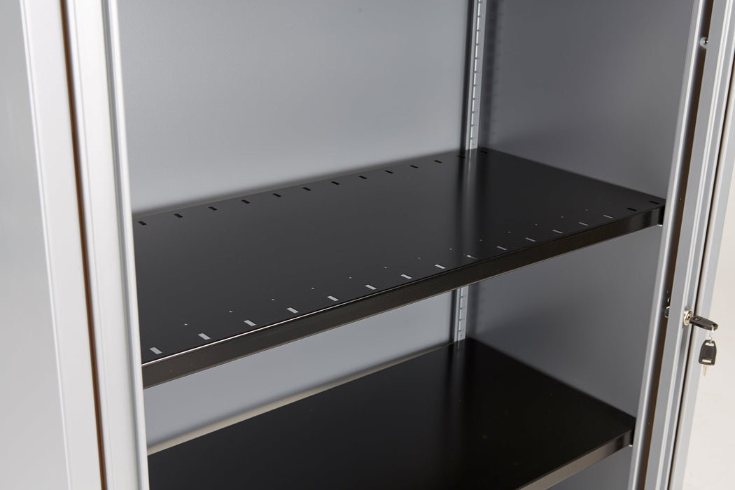 Bisley Essentials Slotted Shelf For Cupboards - Black Storage TC Group 