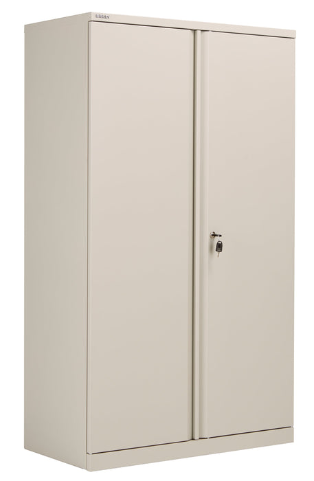 Bisley Essentials Steel Double Door 1585 Cupboard - Goose Grey Storage TC Group 