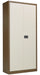 Bisley Steel Double Door Contract Cupboard Inc 4 Shelves Storage TC Group Coffee Cream 