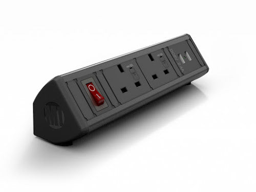 BOOST Desktop Power Module USB FURNITURE ACCESSORY Metalicon Black 