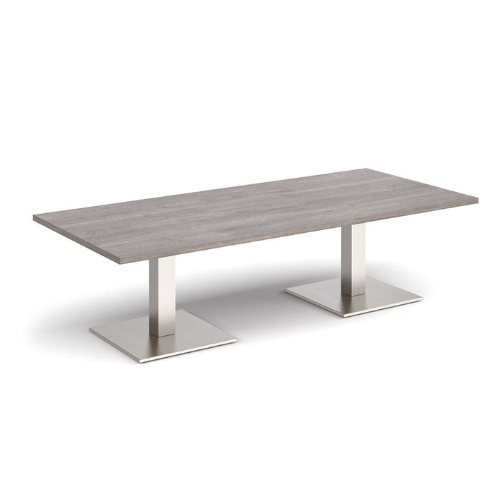 Brescia rectangular coffee table with flat square bases 1600mm x 800mm Tables Dams 