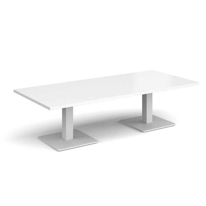 Brescia rectangular coffee table with flat square bases 1800mm x 800mm Tables Dams 