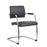 Bruges meeting room cantilever chair (pack of 2) - black faux leather Seating Dams 