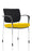 Brunswick Deluxe Visitor Chair Bespoke Visitor Dynamic Office Solutions Bespoke Senna Yellow Chrome Black Fabric