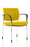 Brunswick Deluxe Visitor Chair Bespoke Visitor Dynamic Office Solutions Bespoke Senna Yellow Chrome Matching Bespoke Fabric
