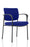 Brunswick Deluxe Visitor Chair Bespoke Visitor Dynamic Office Solutions Bespoke Stevia Blue Black Matching Bespoke Fabric