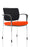 Brunswick Deluxe Visitor Chair Bespoke Visitor Dynamic Office Solutions Bespoke Tabasco Orange Chrome Black Fabric