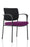 Brunswick Deluxe Visitor Chair Bespoke Visitor Dynamic Office Solutions Bespoke Tansy Purple Black Black Fabric