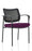 Brunswick Deluxe Visitor Chair Bespoke Visitor Dynamic Office Solutions Bespoke Tansy Purple Black Black Mesh