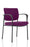 Brunswick Deluxe Visitor Chair Bespoke Visitor Dynamic Office Solutions Bespoke Tansy Purple Black Matching Bespoke Fabric