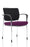 Brunswick Deluxe Visitor Chair Bespoke Visitor Dynamic Office Solutions Bespoke Tansy Purple Chrome Black Fabric
