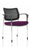 Brunswick Deluxe Visitor Chair Bespoke Visitor Dynamic Office Solutions Bespoke Tansy Purple Chrome Black Mesh