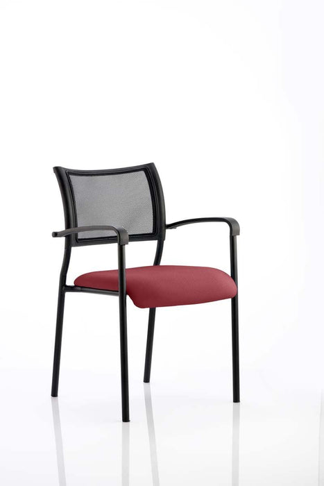 Brunswick Visitor Chair Bespoke Visitor Dynamic Office Solutions Bespoke Ginseng Chilli Black With Arms