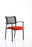 Brunswick Visitor Chair Bespoke Visitor Dynamic Office Solutions Bespoke Tabasco Orange Black With Arms